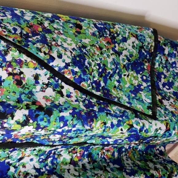 Ann Taylor High to Low A Line Dress Watercolor Casual Office Preppy Designer - Picture 11 of 15